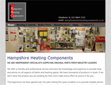 Tablet Screenshot of hampshireheatingcomponents.co.uk